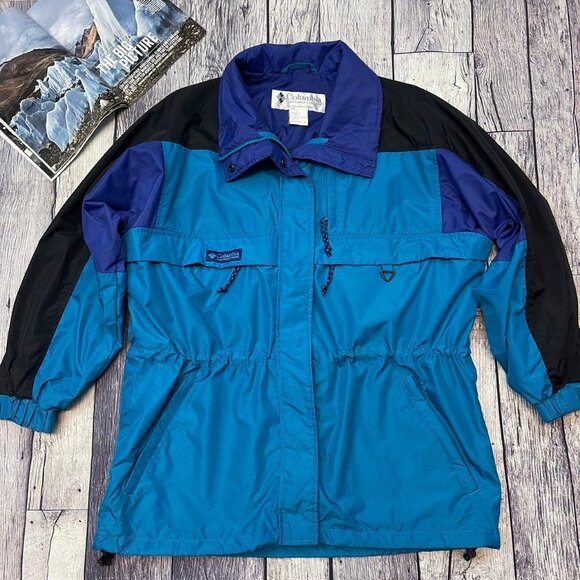 Vintage Columbia Women's Medium Retro Neon Ski Snowboarding‎ Winter Jacket Coat - Picture 1 of 11